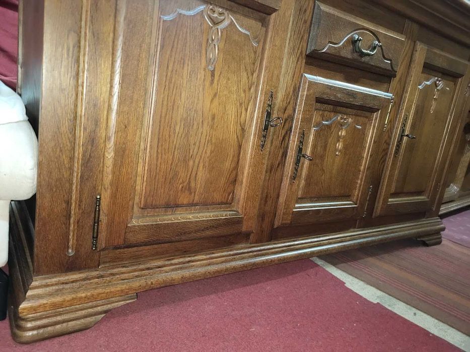 Duża komoda dębowa komoda pod telewizor lity pełny dąb ! OKAZJA