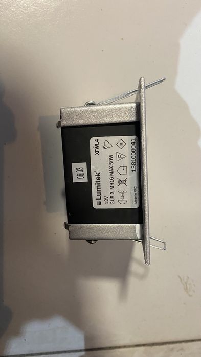 Aro para foco de teto quadrado