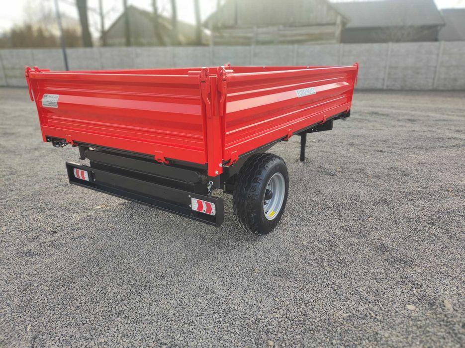 PRZYCZEPA ROLNICZA 3t jednoosiowa euro-masz WYWROTKA/ nadstawy