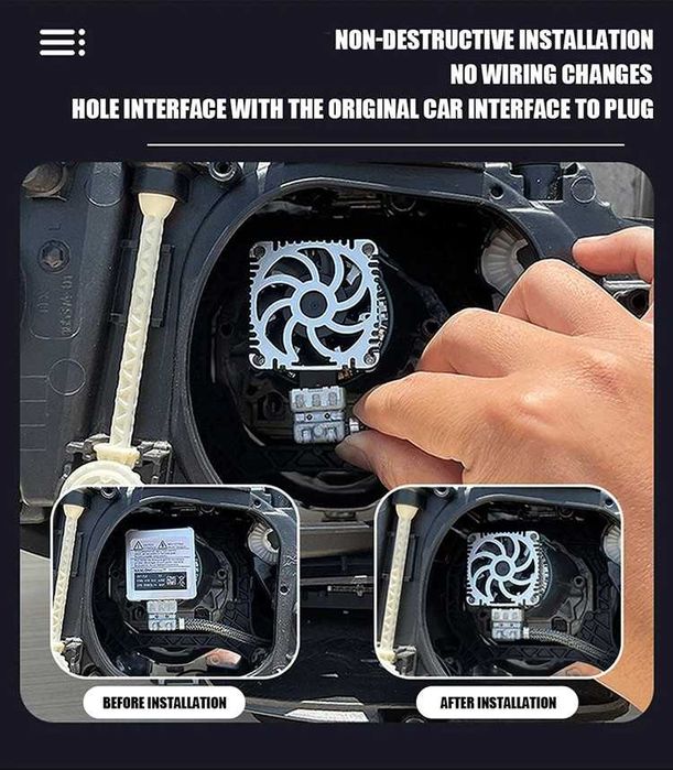 Led лампи D1S D2S D3S D8S CANbus авто світло заміна ксенону на лед 12V