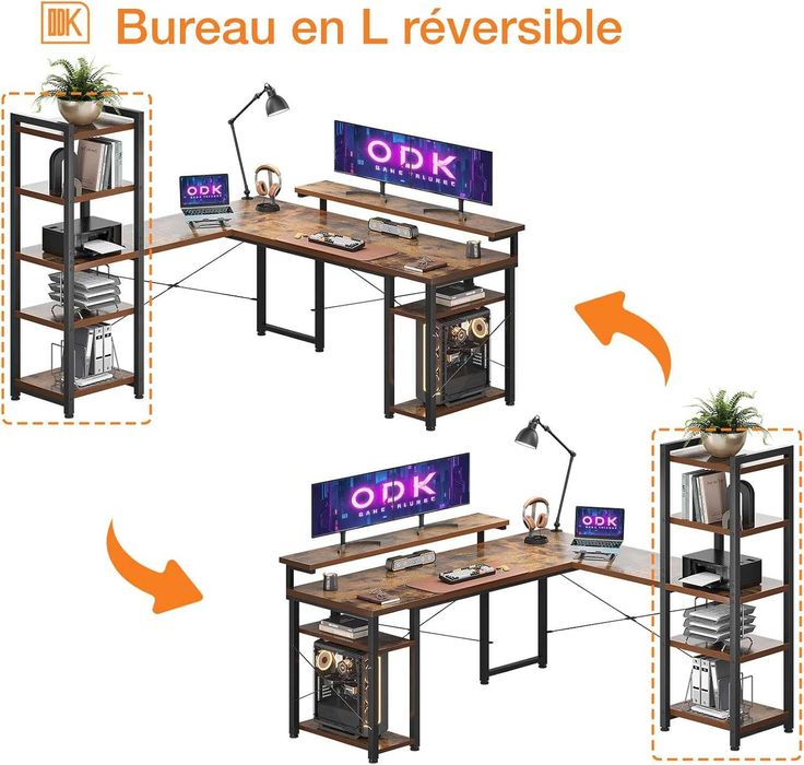Nowe biurko narożne / stół / blat / ODK / loft / Vintage !A3427!