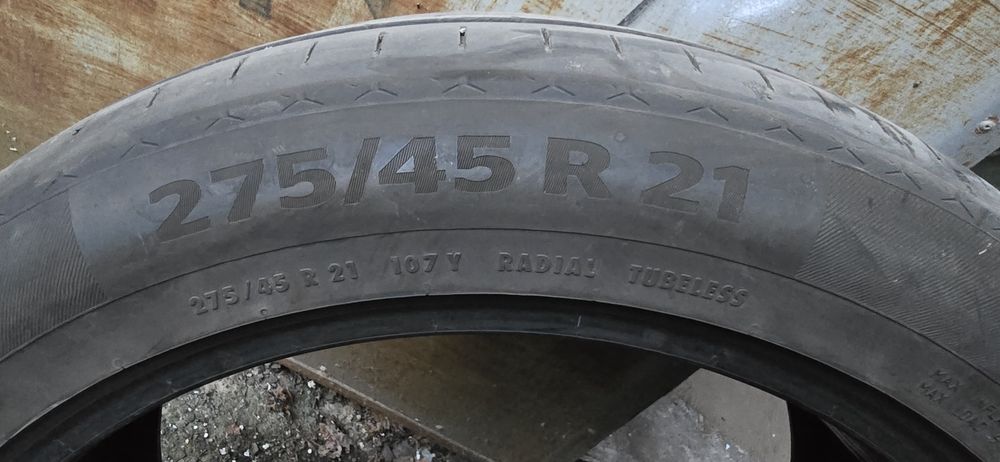 continental sport contact 275 45 r21