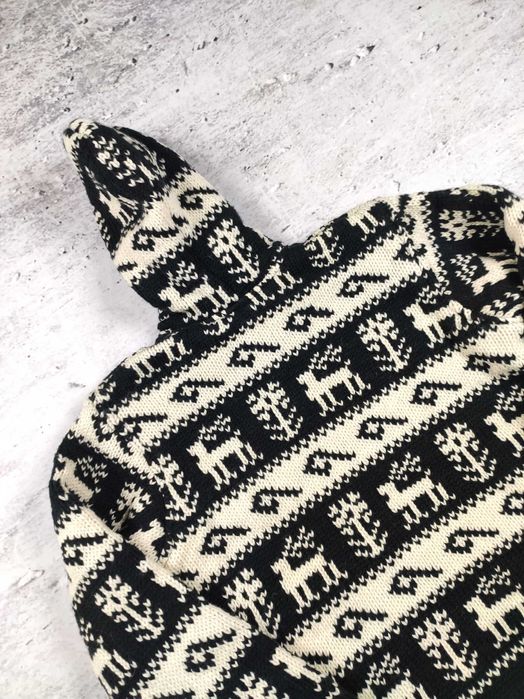 Vintage kurtka wełniana Nepal alpaka zimowa damska r. M