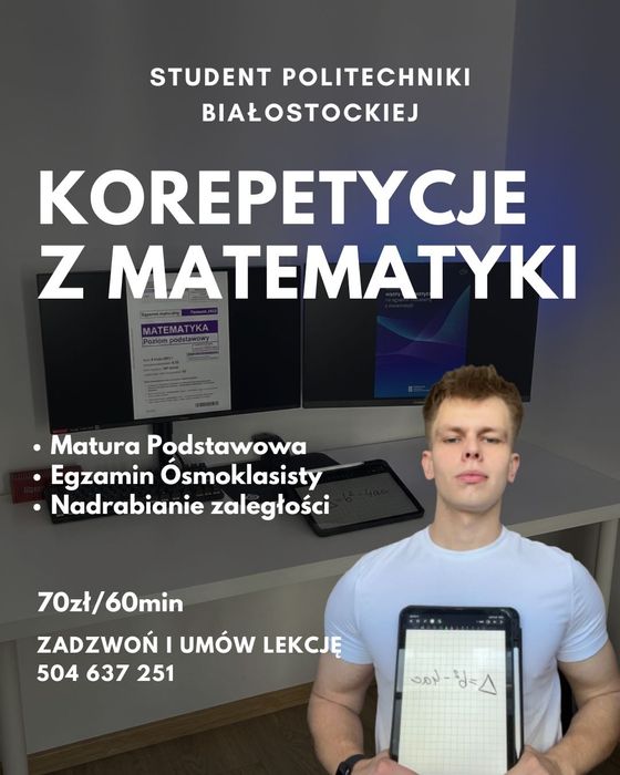 Matematyka Korepetycje – Student PB. Matura, Egzamin 8 klasisty