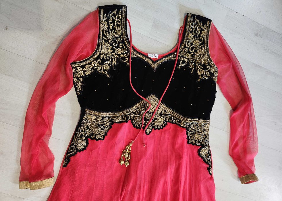 strój hinduska hinduski dama dworu królowa królewna XL 1106