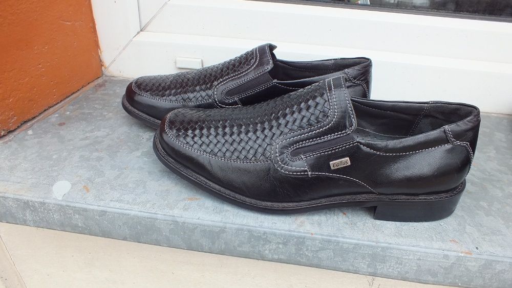 Super eleganckie półbuty męskie skóra marki Gallus roz 42,5 (9)