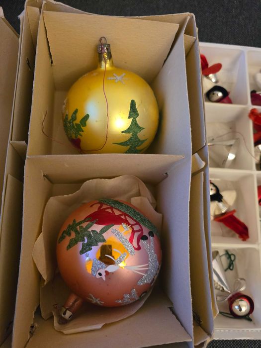 Bombki i ozdoby choinkowe PRL