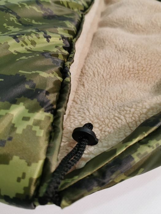 Зимний спальный мешок на меху, спальник на овчине до -30