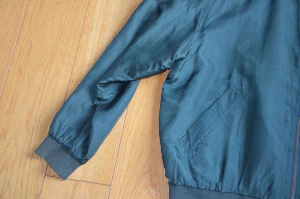 kurtka 100% jedwab silk zielona r. xl/xxl /45/50 bamberka
