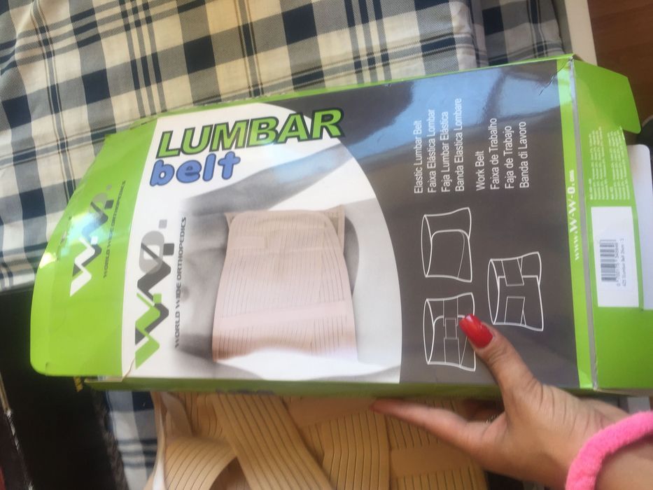 Faixa elástica lombar- colete lombar