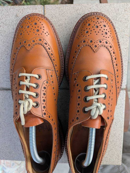 Чоловічі коричневі туфлі броги Trickers Bourton Country Tricker`s England