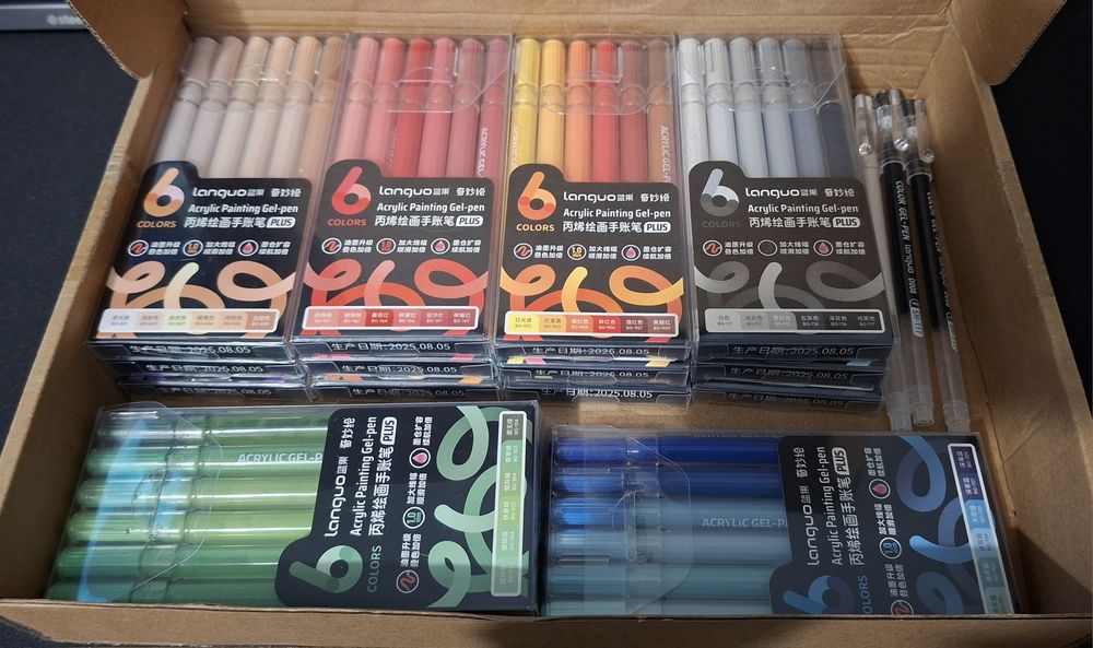 Languo acrylic żelkopisy 90 kolorów