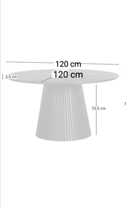 Stół drewniany okragły 120cm
