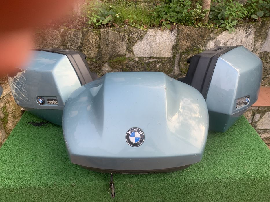 Malas para mota verde metalizadas