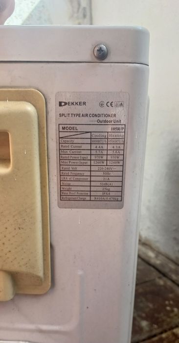 Кондиционер Dekker DSH105R/P — Обслужен, заправлен + МОНТАЖ (Киев)