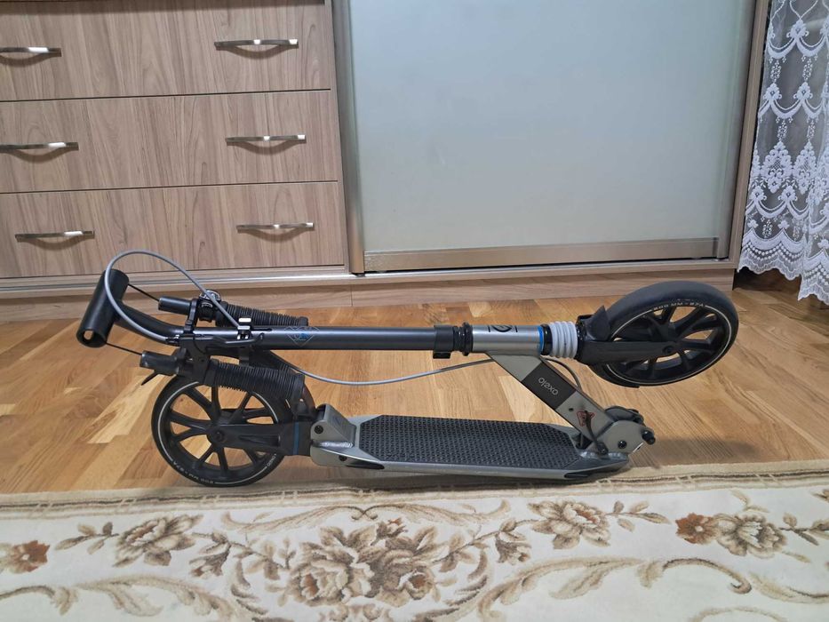 Самокат для дорослих OXELO 145 -195 см TOWN 7 XL Чорний