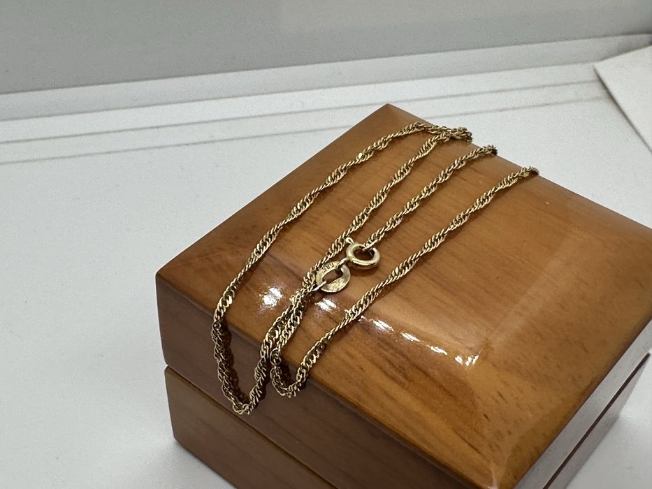 Złoty łańcuszek singapur 2,62g 585 46cm