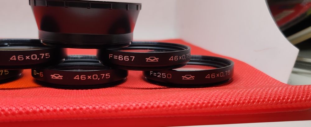 Aparat fotograficzny zestaw filtrów barwnych
