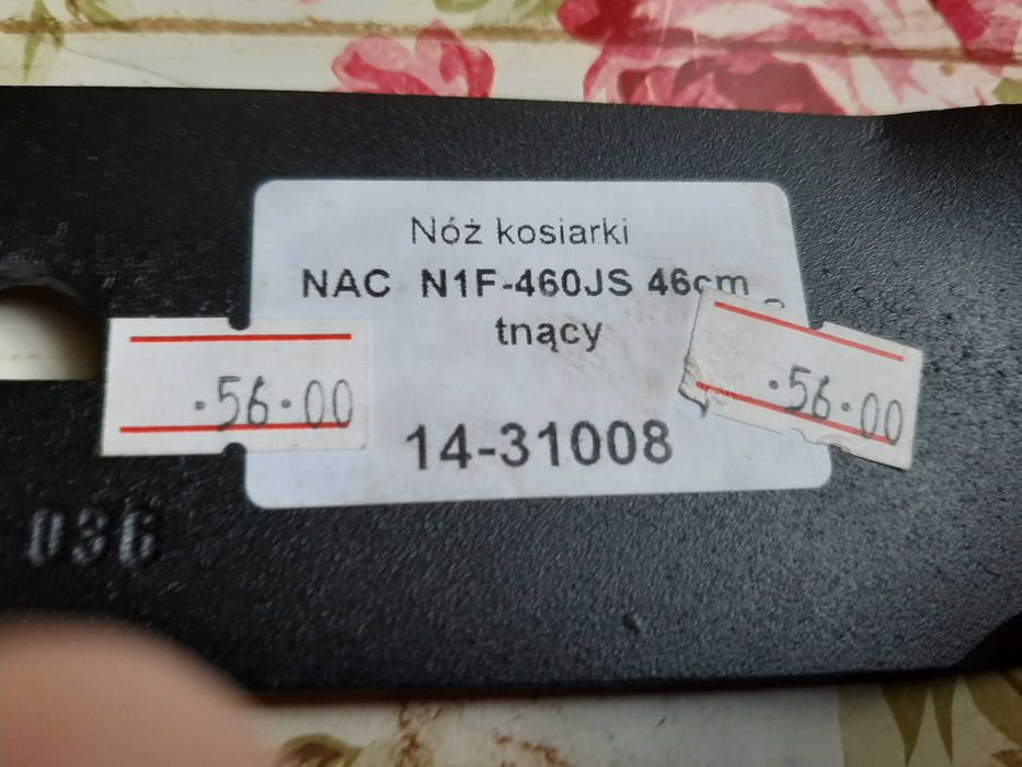 Nóż do kosiarki 46cm
