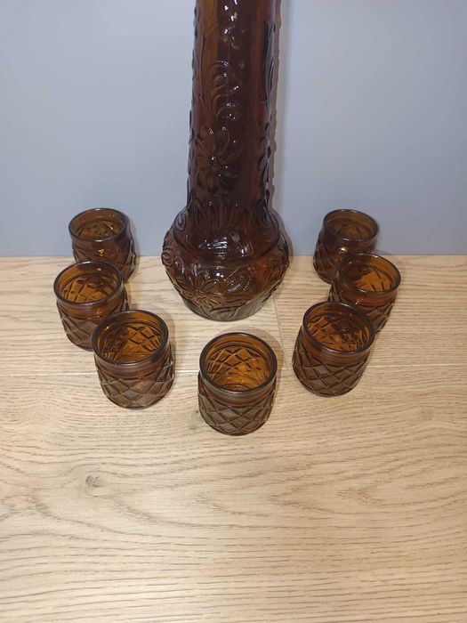 Conjunto Vintage em Vidro Âmbar – DABS Portugal