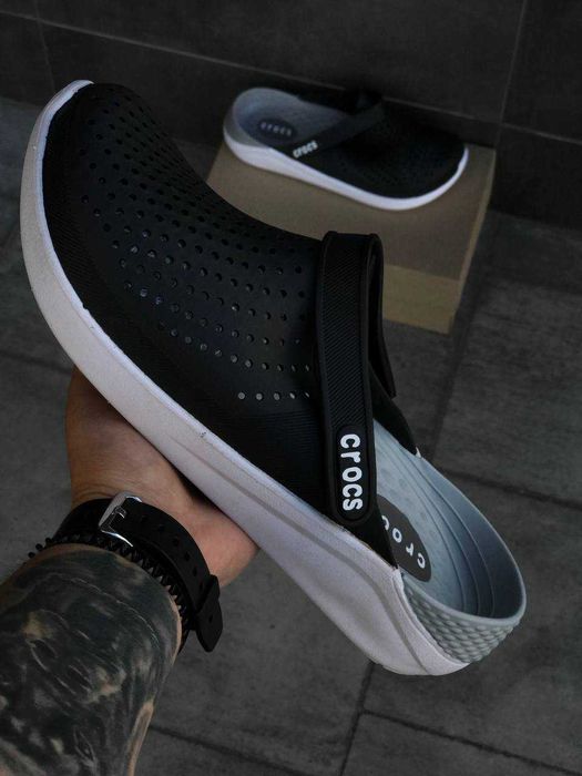 Шлепанцы Crocs мужские кроксы мужские, крокс чоловічі тапочки домашние