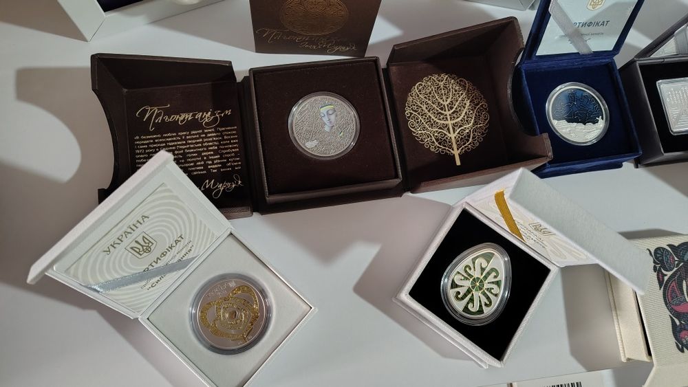 Монети НБУ срібні  2024 2025