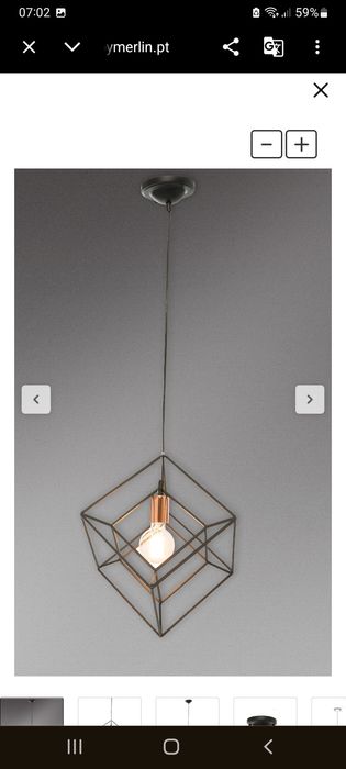 Candeeirode teto com lampada