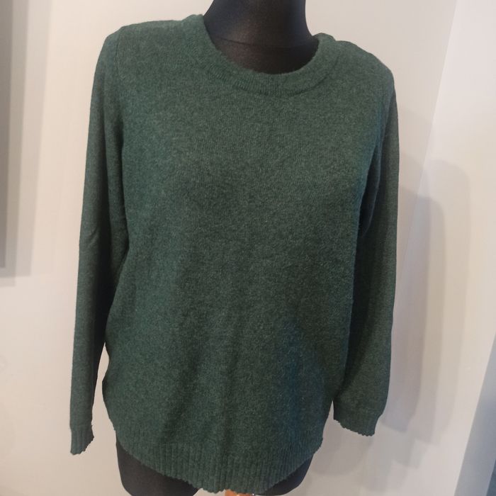 Sweter Vila butelkowa zieleń rozmiar L