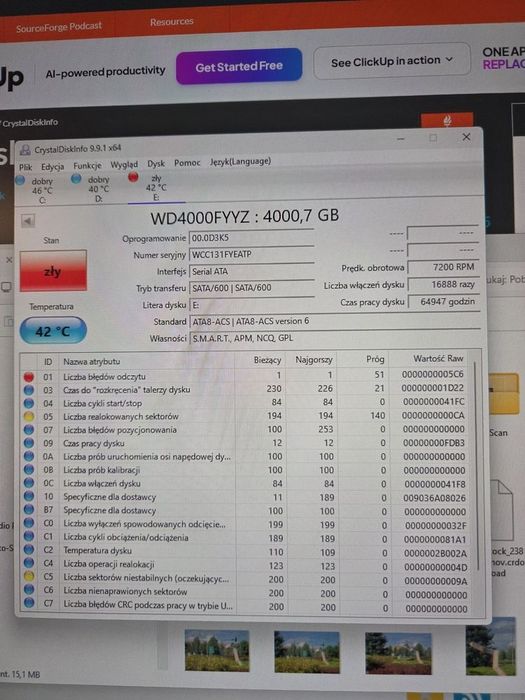 Dell 4TB WD4000FYYZ HDD 3,5" SATA III 7200 RPM Enterprise