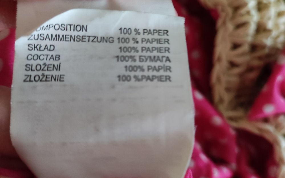 Torba shopper koszyk a'la słomiana