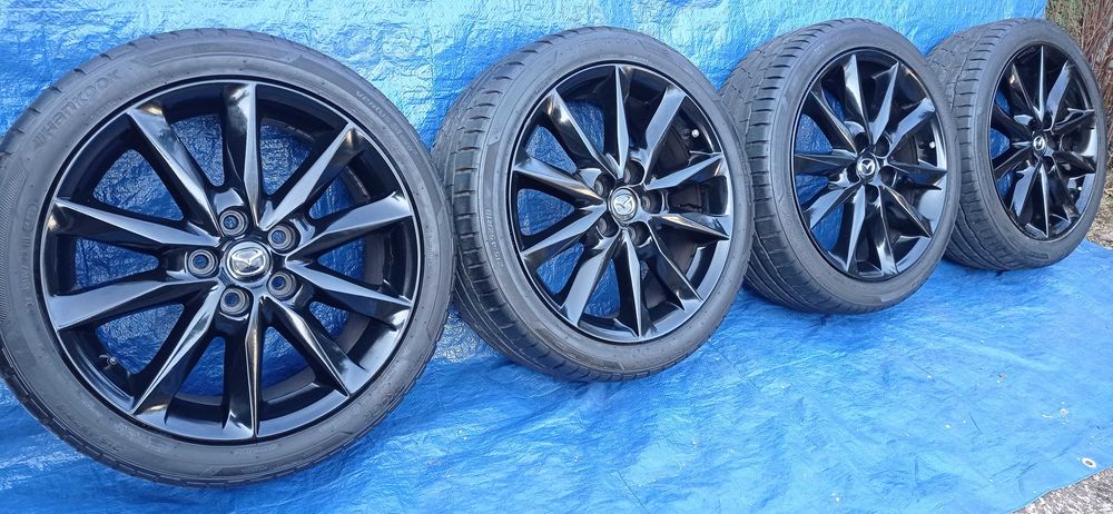 Felgi Koła Aluminiowe MAZDA 215/45/R18 HANKOOK 6mm 5x114.3 KIA HYUNDAI