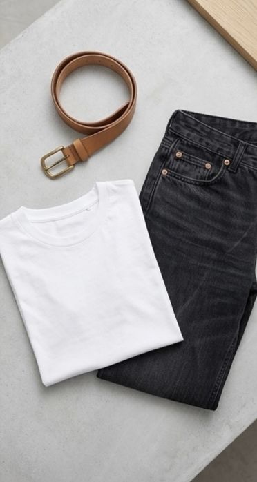 Klasyczne, czarne jeansy Pull&Bear - roz. 36