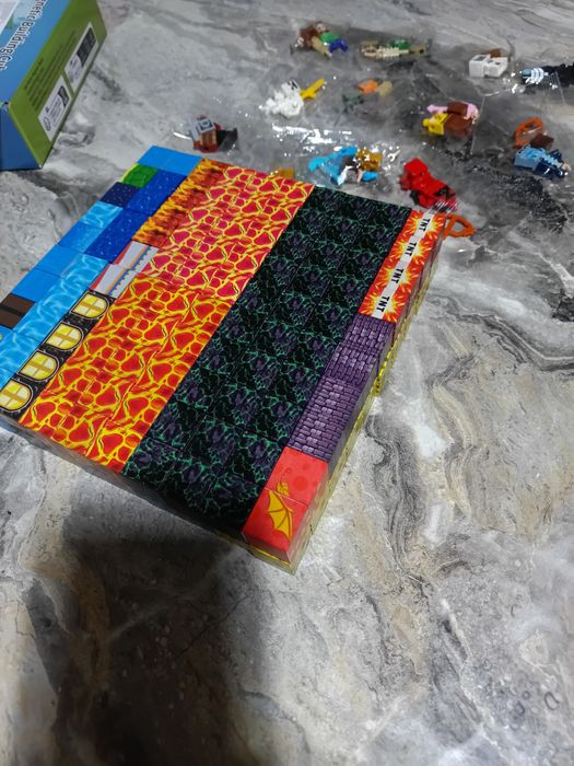 Магнітні кубики майнкрафт 200шт+12героїв