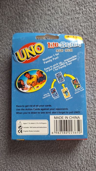 Karty Uno wersja Stitch