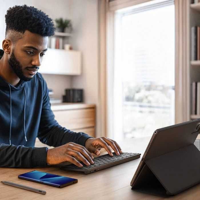 Teclado Lenovo Multi-Device Bluetooth Cinza (PT)