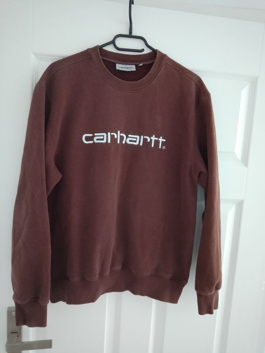 Carhartt WIP Sweat bluza bawełniana codzienna blockcore streetwear