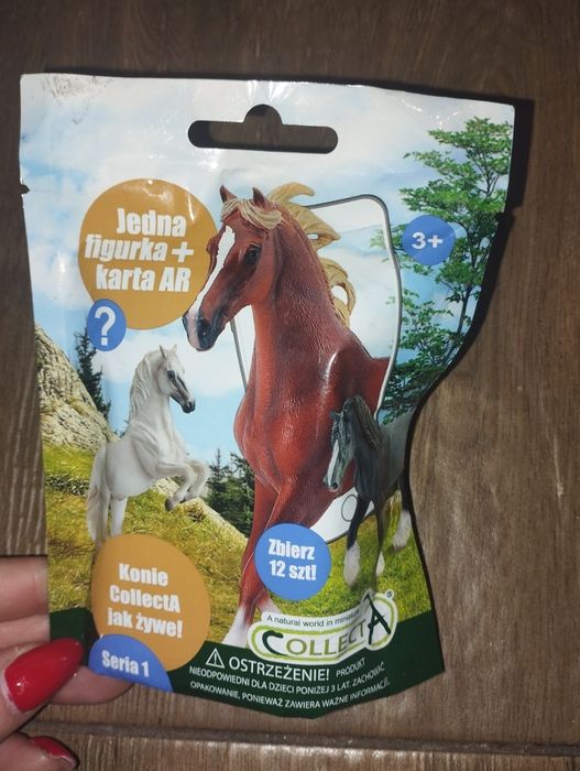 Mini figurka konia z kartą