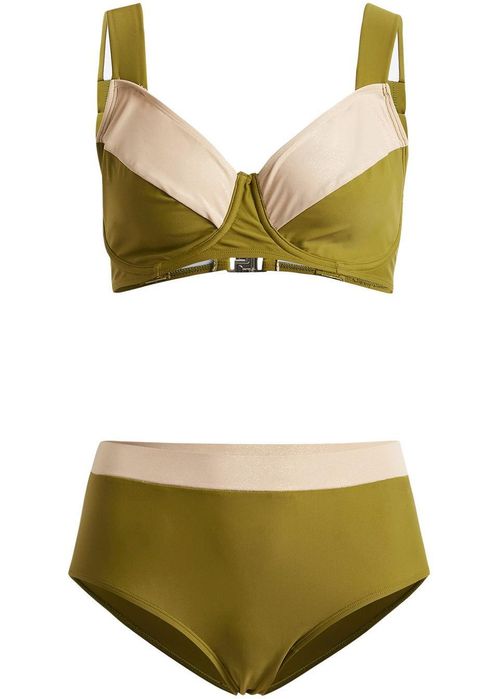 B.P.C ekskluzywane bikini khaki-beżowe modne r.42 (80D)