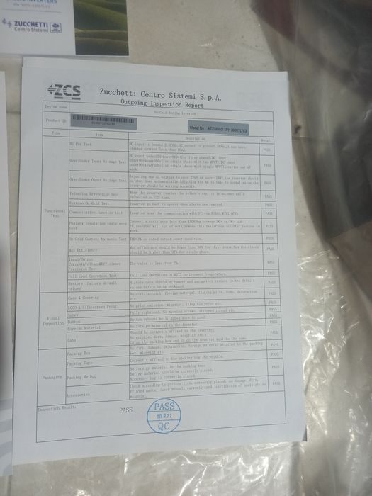 Inversor Solar ZCS Azzurro 1PH 3000TL-V3 (3kW)