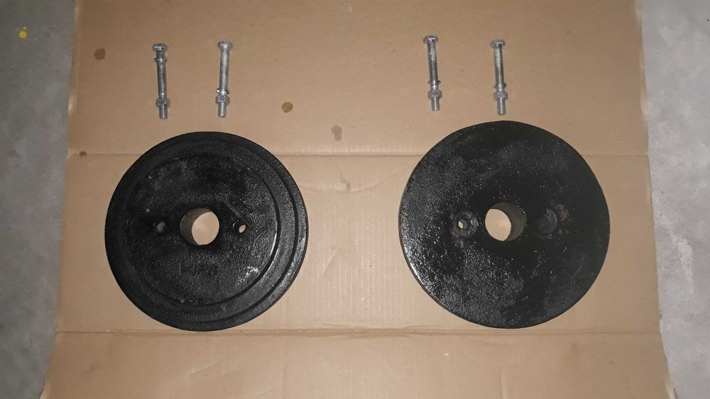 Par de Pesos Novos 40 Kg para Motocultivador e Motoenxada