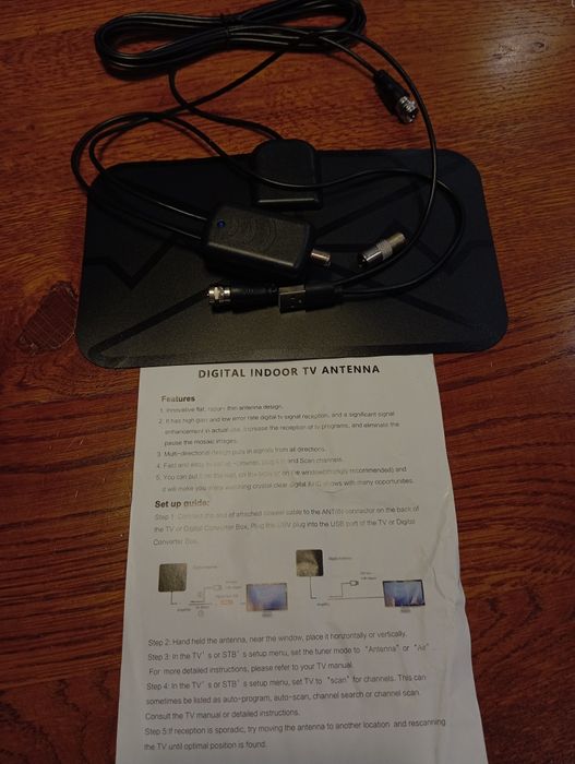 Innowacyjna, płaska antena telewizyjna. Wzmacniacz