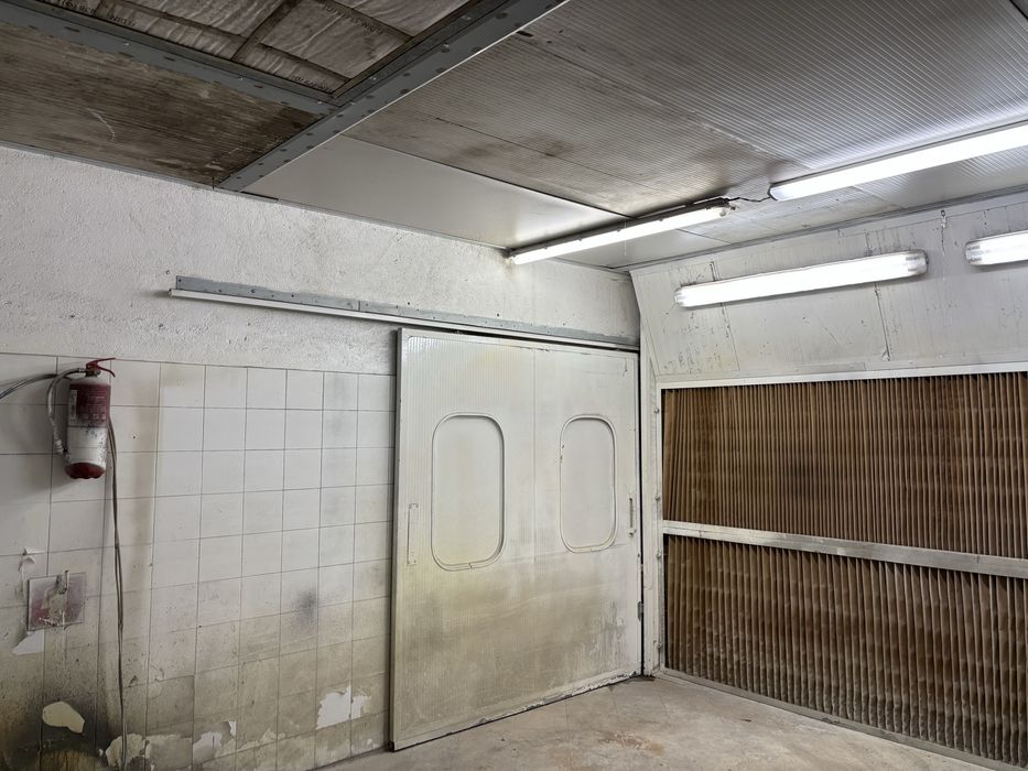 Cabine de pintura cortina a seco polimento