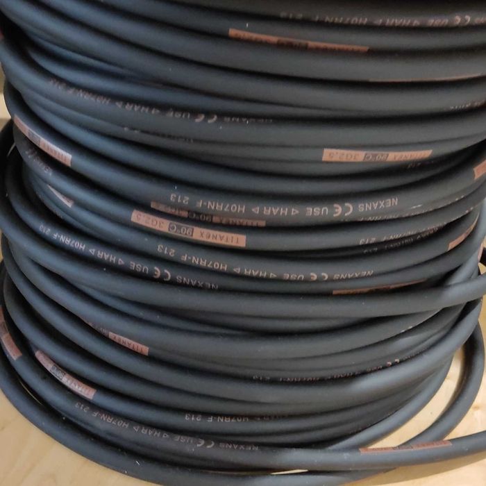 Kabel zasilający gumowy TITANEX 3x1,5mm linka miedziana 100% Cu