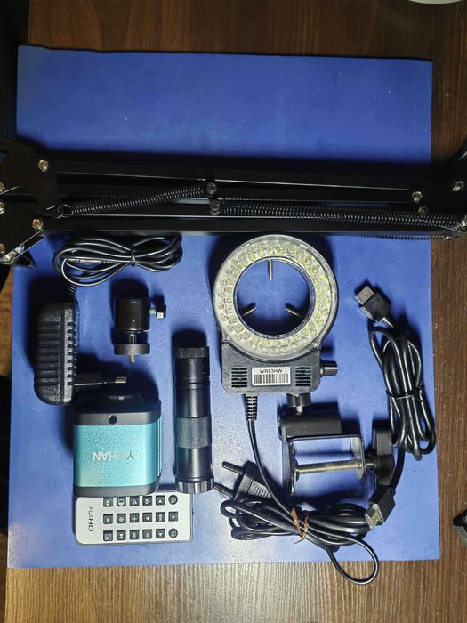 YIZHAN 48MP 4K 150x kamera mikroskopowa FULL HD 1080P