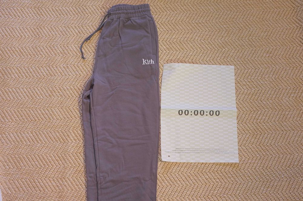 Штаны спортивные Kith (размер L) утепленные хлопковые флисовые осень