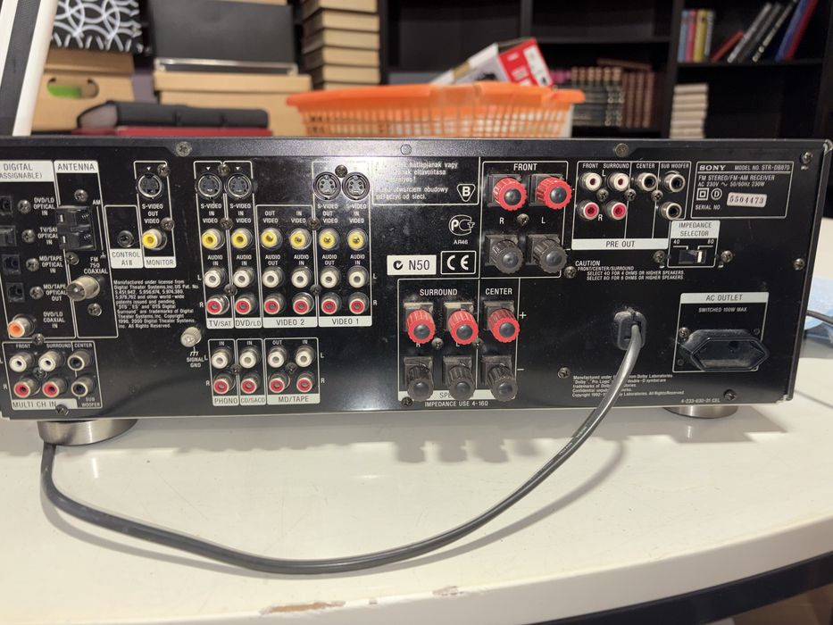 Amplificador AV Sony STR-DB870 – Para  Manutenção