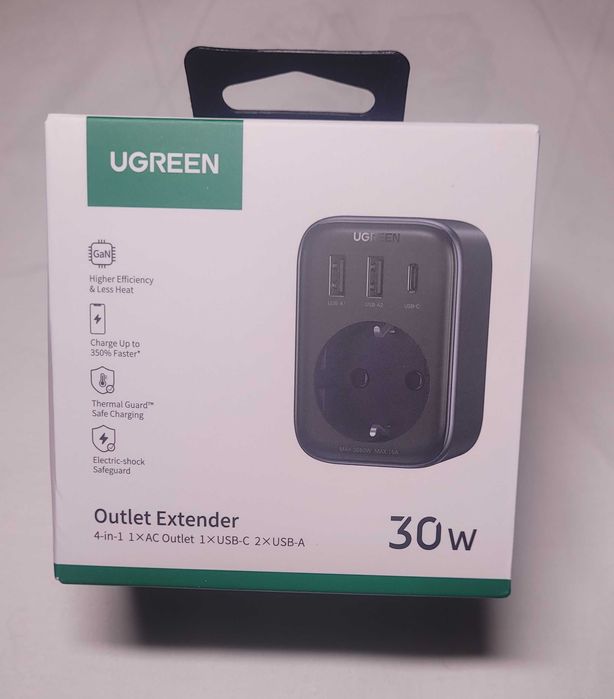 Gniazdo  rozgałęziacz Adapter szybkiego ładowania 30W USB C