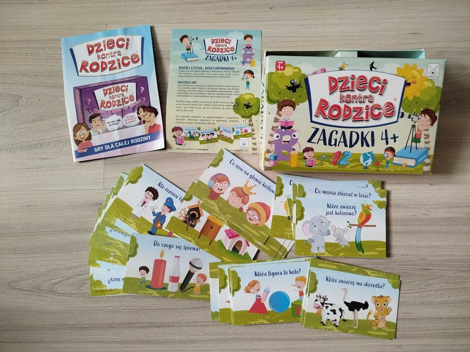 Dzieci kontra rodzice, Zagadki 4+, gra dla dzieci, Kangur