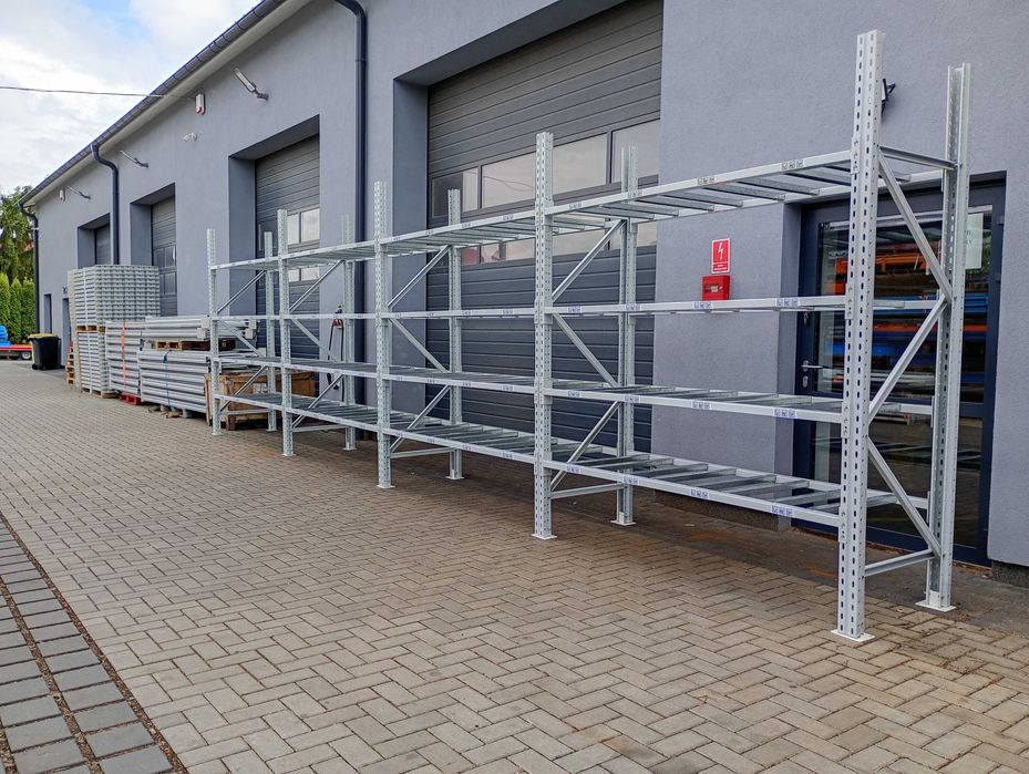 Regał półkowy magazynowy H250cm belka 205cm 400kg warsztat promocja