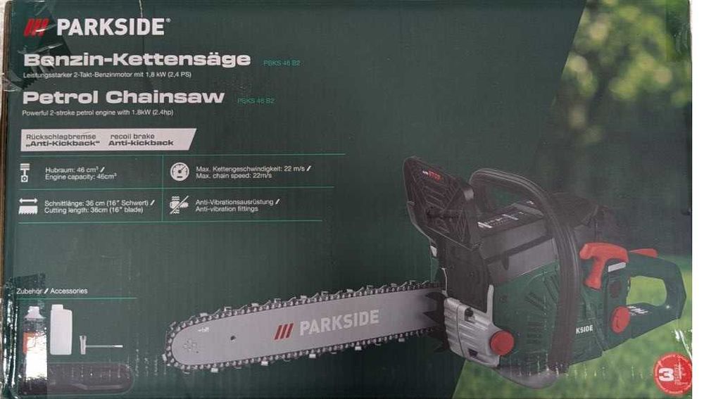 Piła spalinowa łańcuchowa 2,4 km PARKSIDE PBKS 46 B2